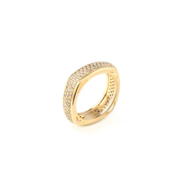 Ring til kvinder Guess JUBR04675JWYG56 16 Gylden