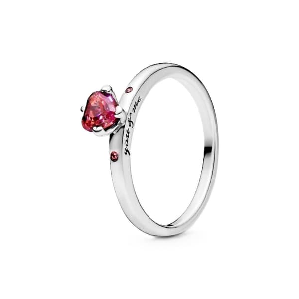 Damring Pandora 196574CZRMX-54 14 Silvrig Rosa