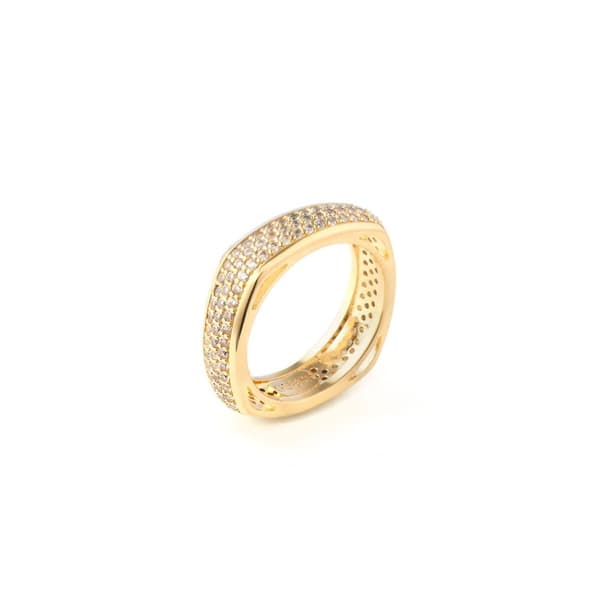 Ring til kvinder Guess JUBR04675JWYG54 14 Gylden