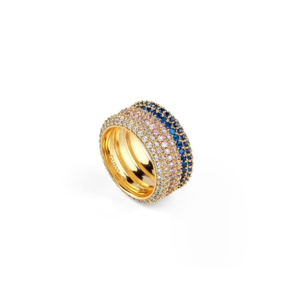 Ring til kvinder Guess JUBR05140JWYGBL52 12 Gylden Blå