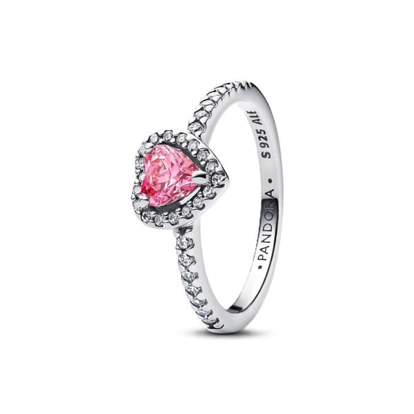 Ring til kvinder Pandora 198421C03-56 16 Sølvfarvet Pink