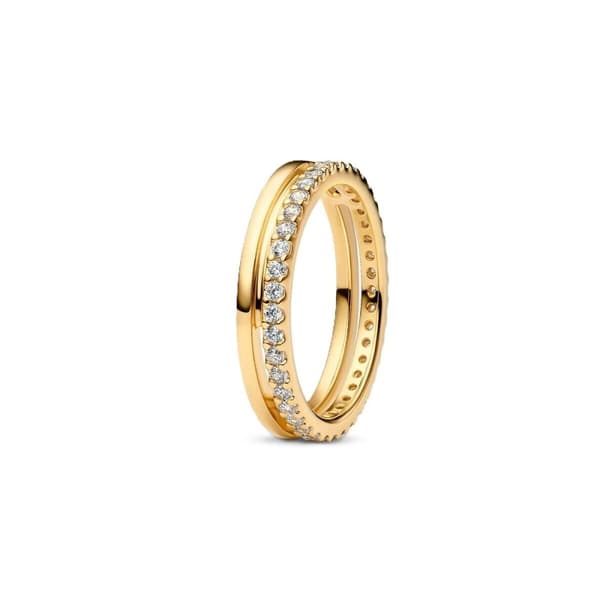 Ring til kvinder Pandora 163799C01-56 16 Gylden