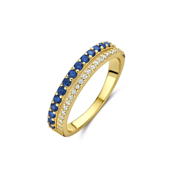 Naisten sormus New Bling 9NB-1576-52 12 Kullattu Sininen