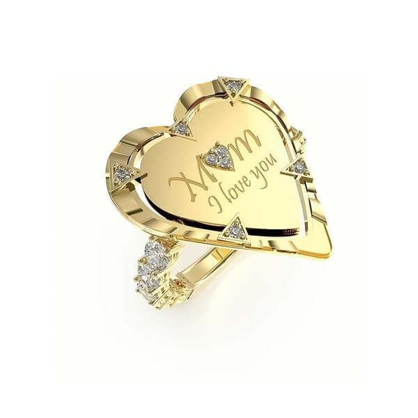 Ring til kvinder Guess JUBR04050JWYG54 Gylden