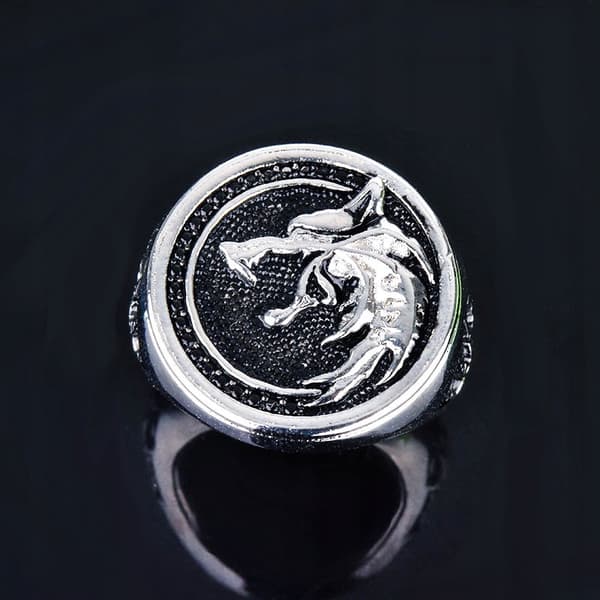 RING SIGNET VARGKAMP NORDISK GOTISK 501