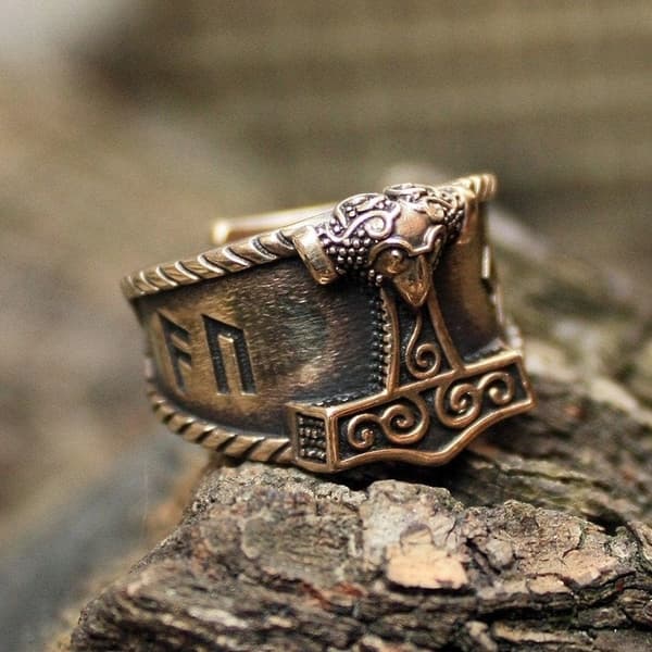 VIKING SIGNETRING TORS HAMMARE Mjölner 146