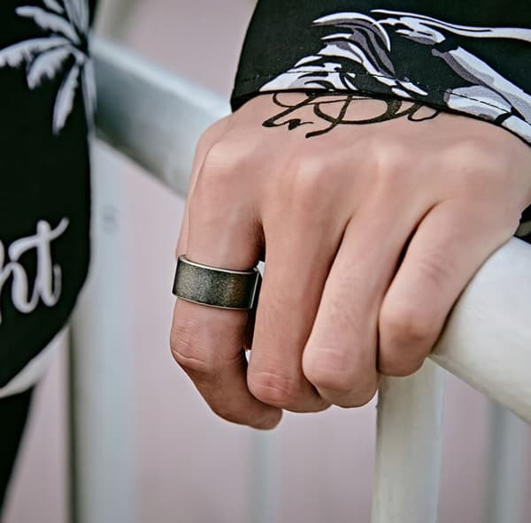 RING Stål Silver VIKING 316L AMULET 145