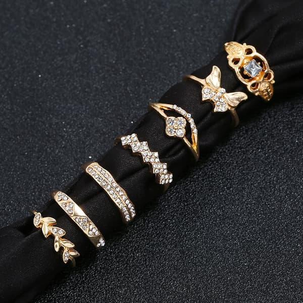 Guldringset Retro Punk Boho 70