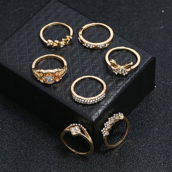 Guldringset Retro Punk Boho 70