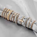 Miniatyrbillede 8 af 9: Guld RETRO PUNK BOHO RINGSÆT 07