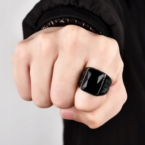 UNISEX SORT GANJA Weed Signetring 316L EU22 US10