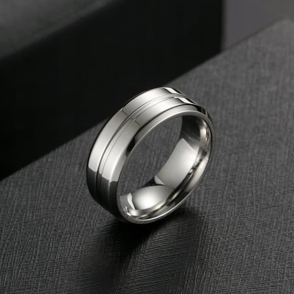VIGSELRING SILVER STÅLSMYCKEN 316L storlek 28 EU28 US12