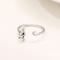 Miniatyrbild 2 av 4: JUSTERBAR RING I SILVER FÖR KVINNOR, UNIVERSAL, GÅVA, KITTY TAIL SÖT