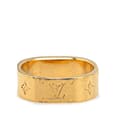 Miniatyrbilde 3 av 7: Pre-owned Louis Vuitton Gold Plated Monogram Engraved Nanogram Ring Gold