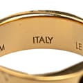 Miniatyrbilde 4 av 7: Pre-owned Louis Vuitton Gold Plated Monogram Engraved Nanogram Ring Gold