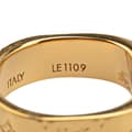 Miniatyrbilde 6 av 7: Pre-owned Louis Vuitton Gold Plated Monogram Engraved Nanogram Ring Gold