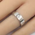 Miniatyrbillede 3 af 5: Pre-owned Cartier Platinum Classic Love Ring Silver