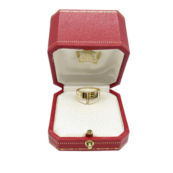 Pre-owned Cartier 18K Yellow Gold Classic Love Ring Gold
