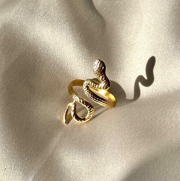 Adjustable Stainless Snake Steel Ring