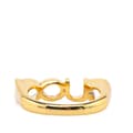Miniatyrbild 3 av 5: Pre-owned Gucci Gold Plated GUCCI Letter Ring Gold