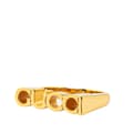 Miniatyrbild 2 av 5: Pre-owned Gucci Gold Plated GUCCI Letter Ring Gold