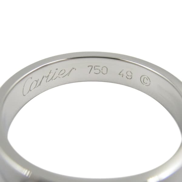 Pre-owned Cartier 18K White Gold Small Love Ring Silver
