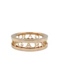 Miniatyrbild 2 av 6: Pre-owned Bvlgari 18K Rose Gold B.Zero1 One Band Ring with Openword Logo Spiral Pink
