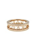 Miniatyrbild 1 av 6: Pre-owned Bvlgari 18K Rose Gold B.Zero1 One Band Ring with Openword Logo Spiral Pink