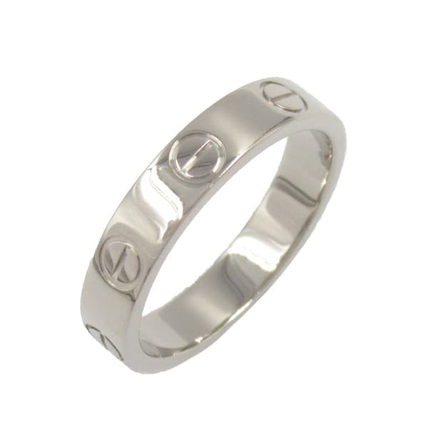 Pre-owned Cartier 18K White Gold Small Love Ring White