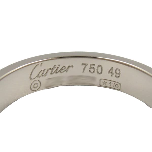 Pre-owned Cartier 18K White Gold Small Love Ring White