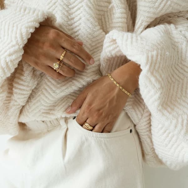 Ring til kvinder 24KAE 124142Y/56 Gylden 16