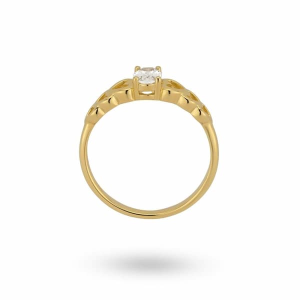 Ring til kvinder 24KAE 124141Y/56 Gylden 16