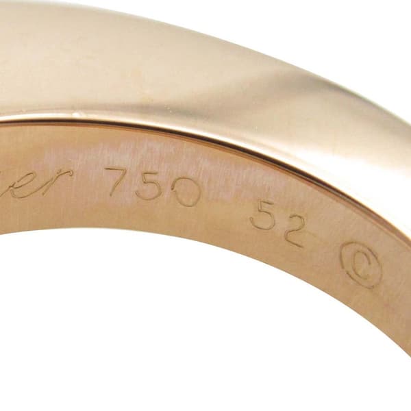 Pre-owned Cartier 18K Rose Gold Menotte Ring Pink