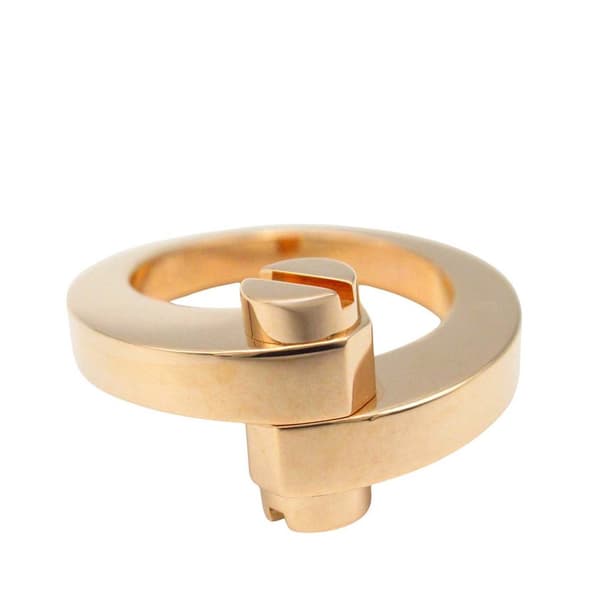 Pre-owned Cartier 18K Rose Gold Menotte Ring Pink