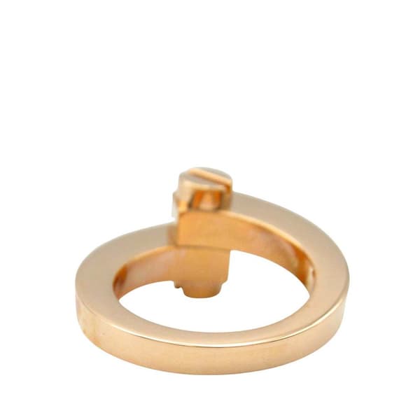 Pre-owned Cartier 18K Rose Gold Menotte Ring Pink