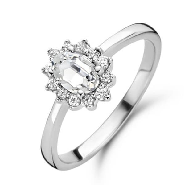 Naisten sormus New Bling 9NB-0533-62 Hopeinen 22