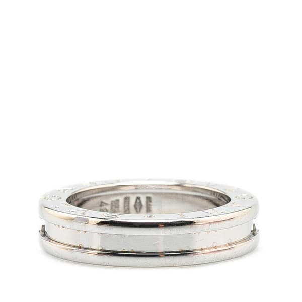 Pre-owned Bvlgari 18K White Gold B.Zero1 One Band Ring Silver