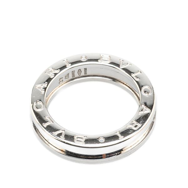 Pre-owned Bvlgari 18K White Gold B.Zero1 One Band Ring Silver