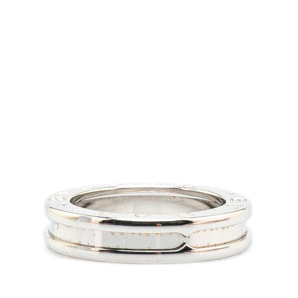 Pre-owned Bvlgari 18K White Gold B.Zero1 One Band Ring Silver