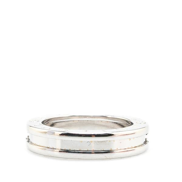 Pre-owned Bvlgari 18K White Gold B.Zero1 One Band Ring Silver