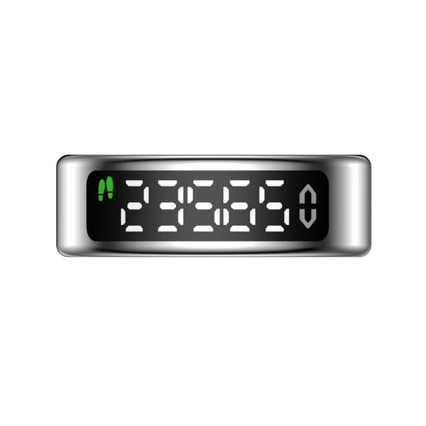 INF Smart ring med hälsoövervakningsfunktion Silver 11