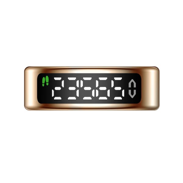INF Smart ring med hälsoövervakningsfunktion Rose guld 9