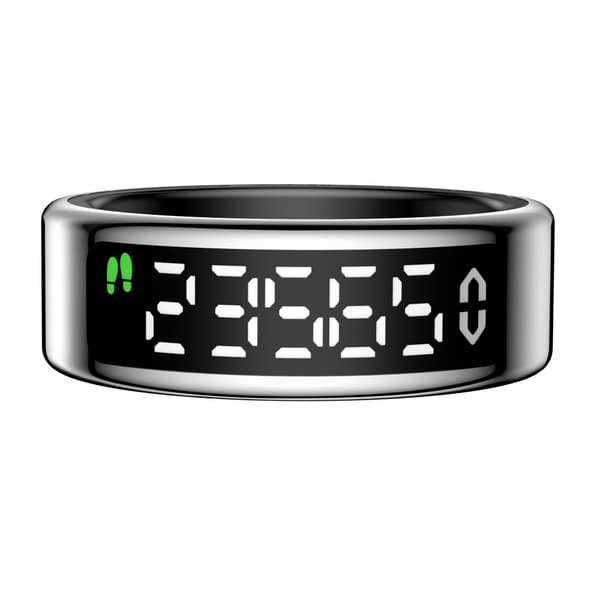 INF Smart ring med hälsoövervakningsfunktion Silver 9