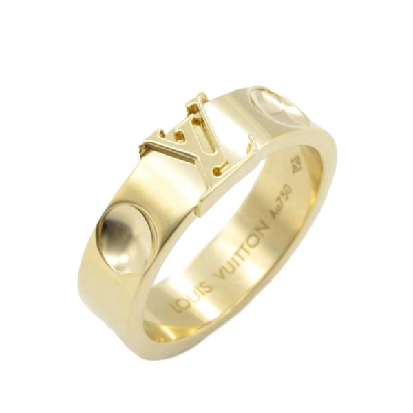 Pre-owned Louis Vuitton 18K Yellow Gold Empreinte Ring Gold