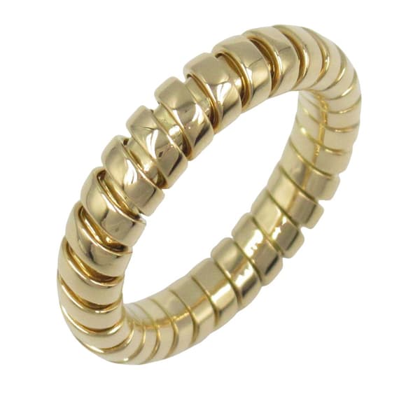 Pre-owned Bvlgari 18K Yellow Gold Tubogas Ring Gold