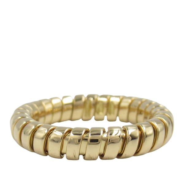 Pre-owned Bvlgari 18K Yellow Gold Tubogas Ring Gold