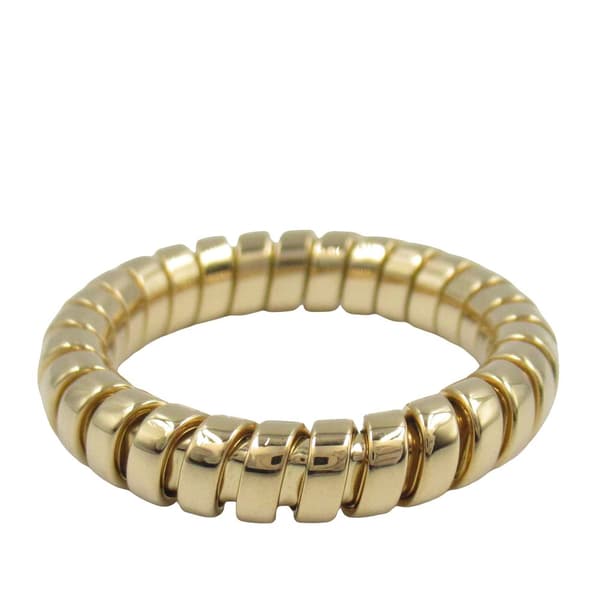 Pre-owned Bvlgari 18K Yellow Gold Tubogas Ring Gold