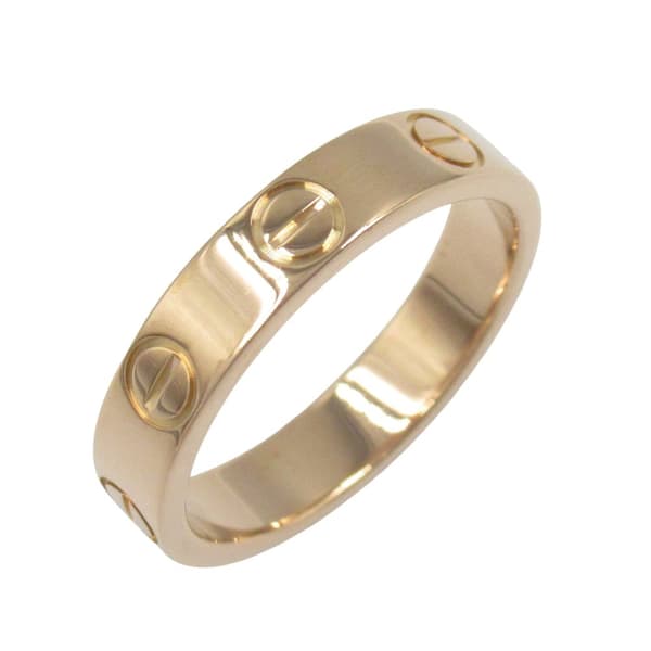 Pre-owned Cartier 18K Rose Gold Small Love Ring Pink