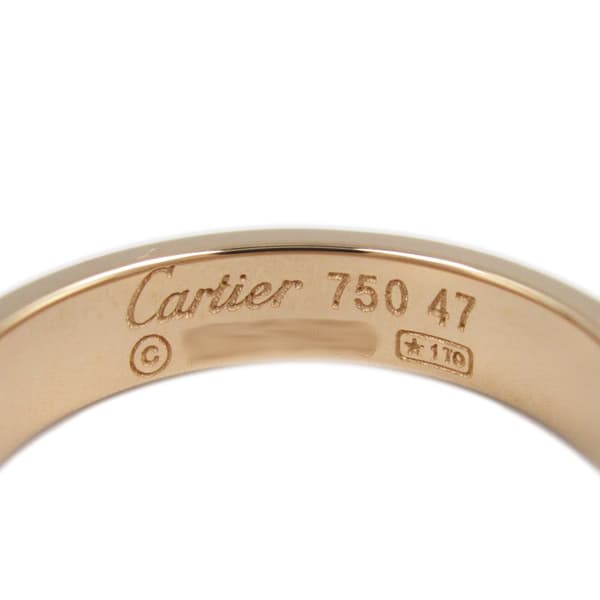 Pre-owned Cartier 18K Rose Gold Small Love Ring Pink