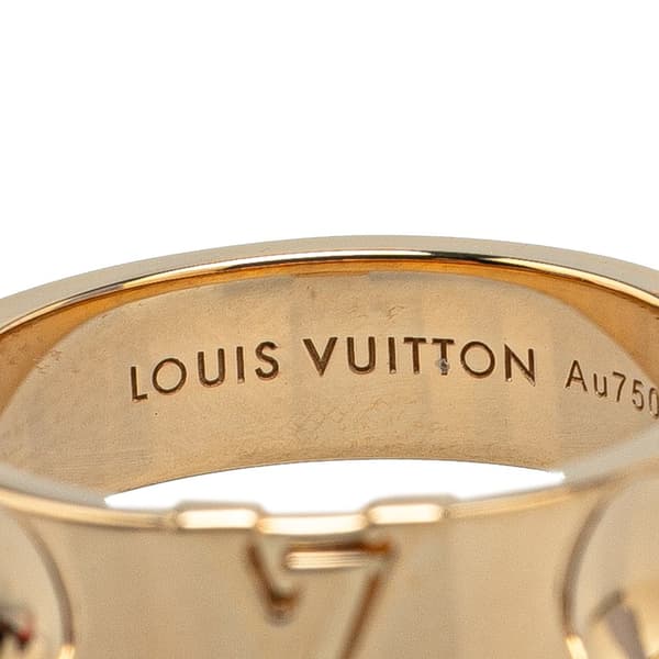 Pre-owned Louis Vuitton 18K Yellow Gold Empreinte Ring Gold